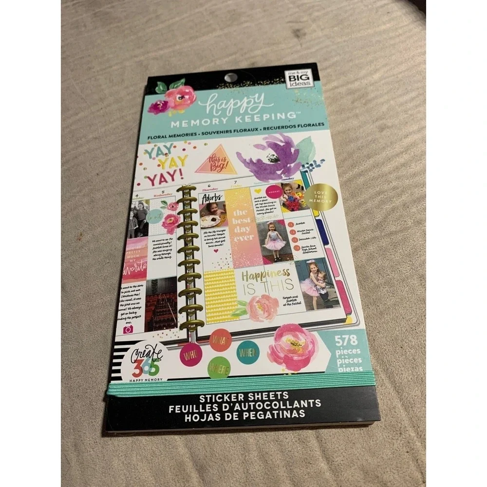 Erin Condren Happy planner‎ Memory Keeping Sticker Book Calendar Organizer